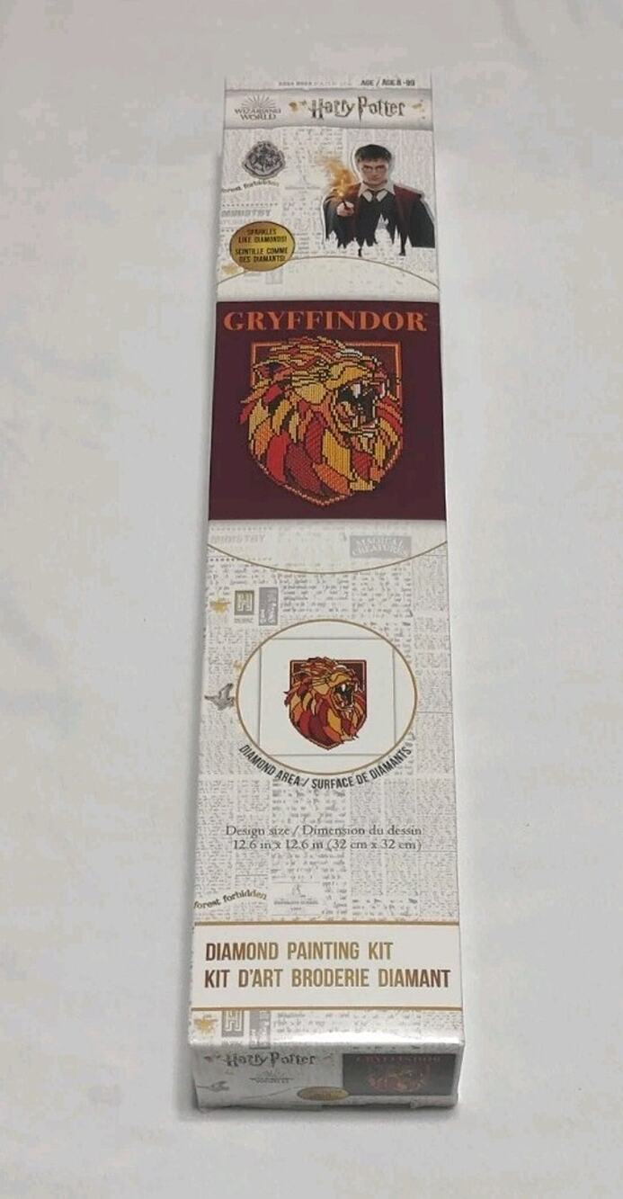 Harry Potter Diamond Art Painting Kit/Wizarding World Gryffindor House Crest New